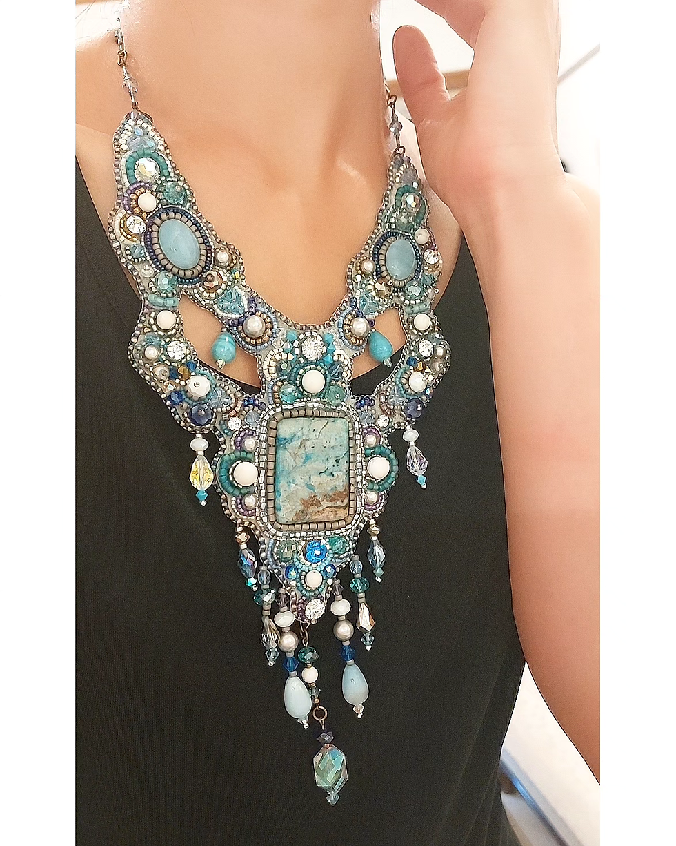 サムネイル： mayu dearasia embroidery necklace 