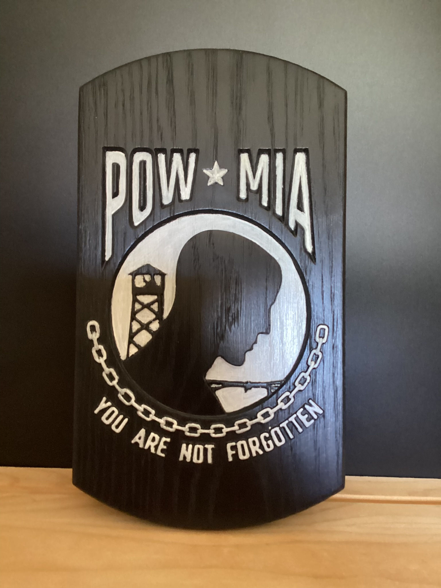 POW MIA Wall Plaque