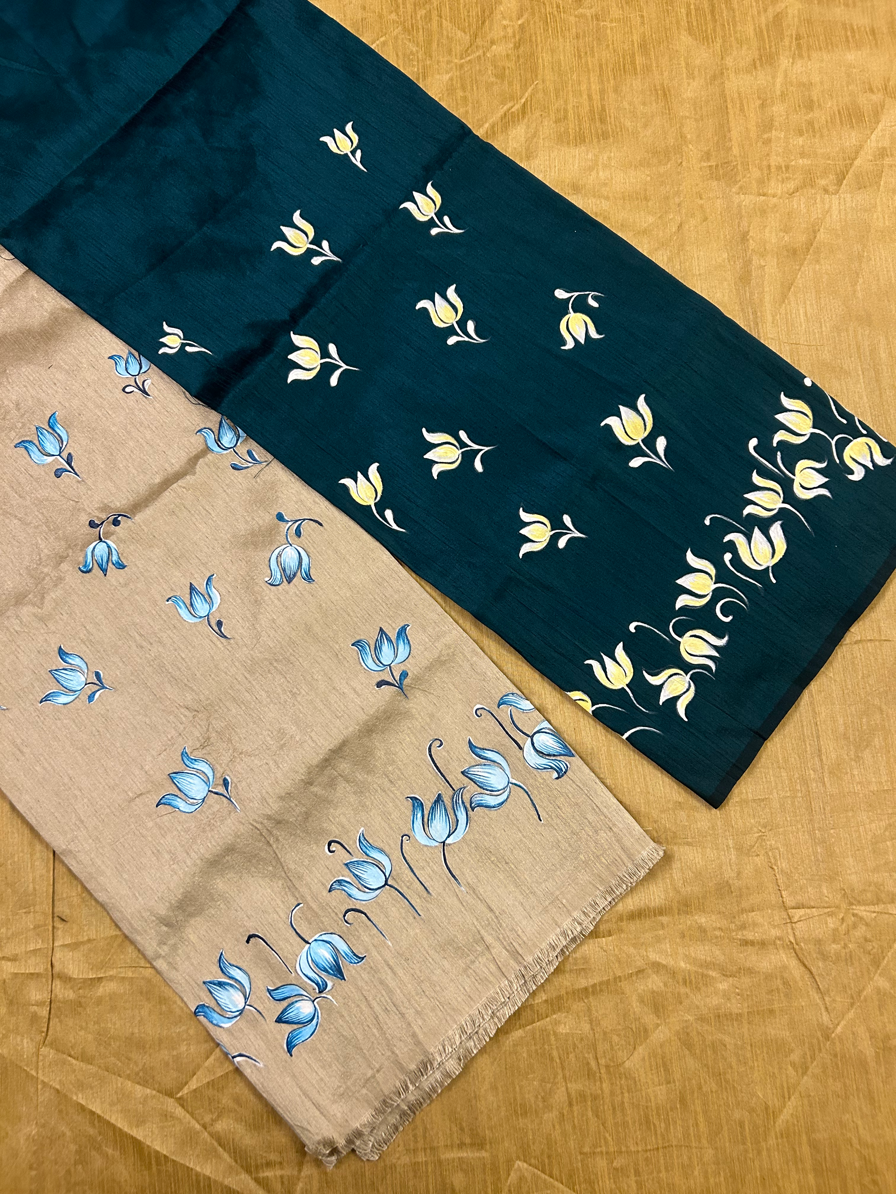 Nazaakat-Handpainted Unstitched Kurti