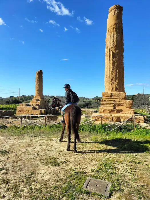 Valle dei templi a cavallo