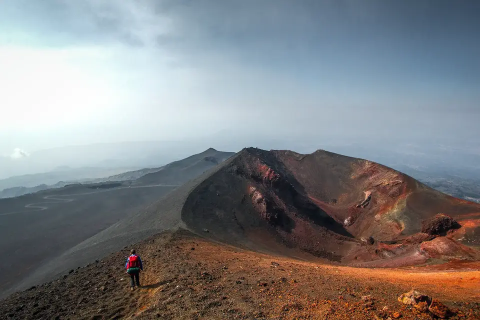 Photographic tour on mount Etna during sunset