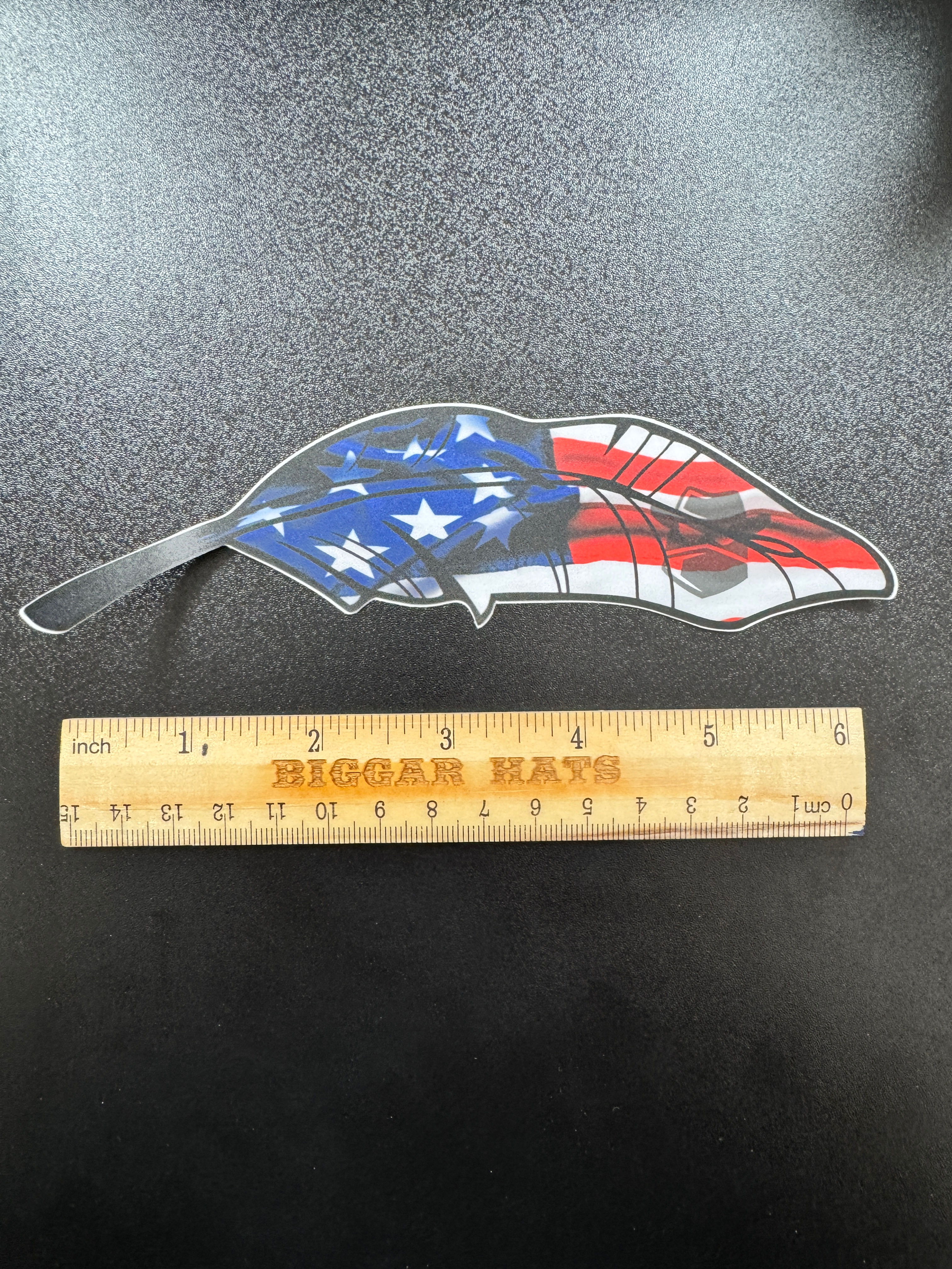 USA Flag Feather 6"
