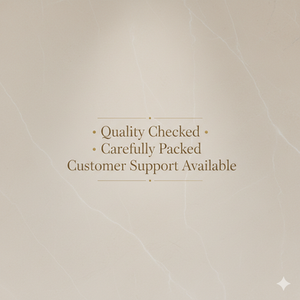 quality check done with carefull placements of the jewelry. Customer support available