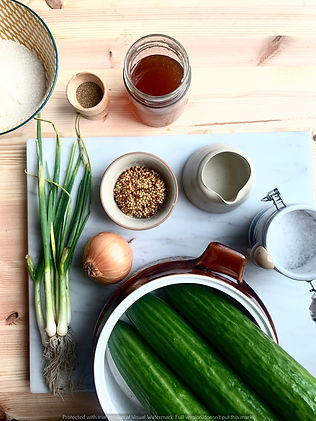 ingredients for cucumber pickle