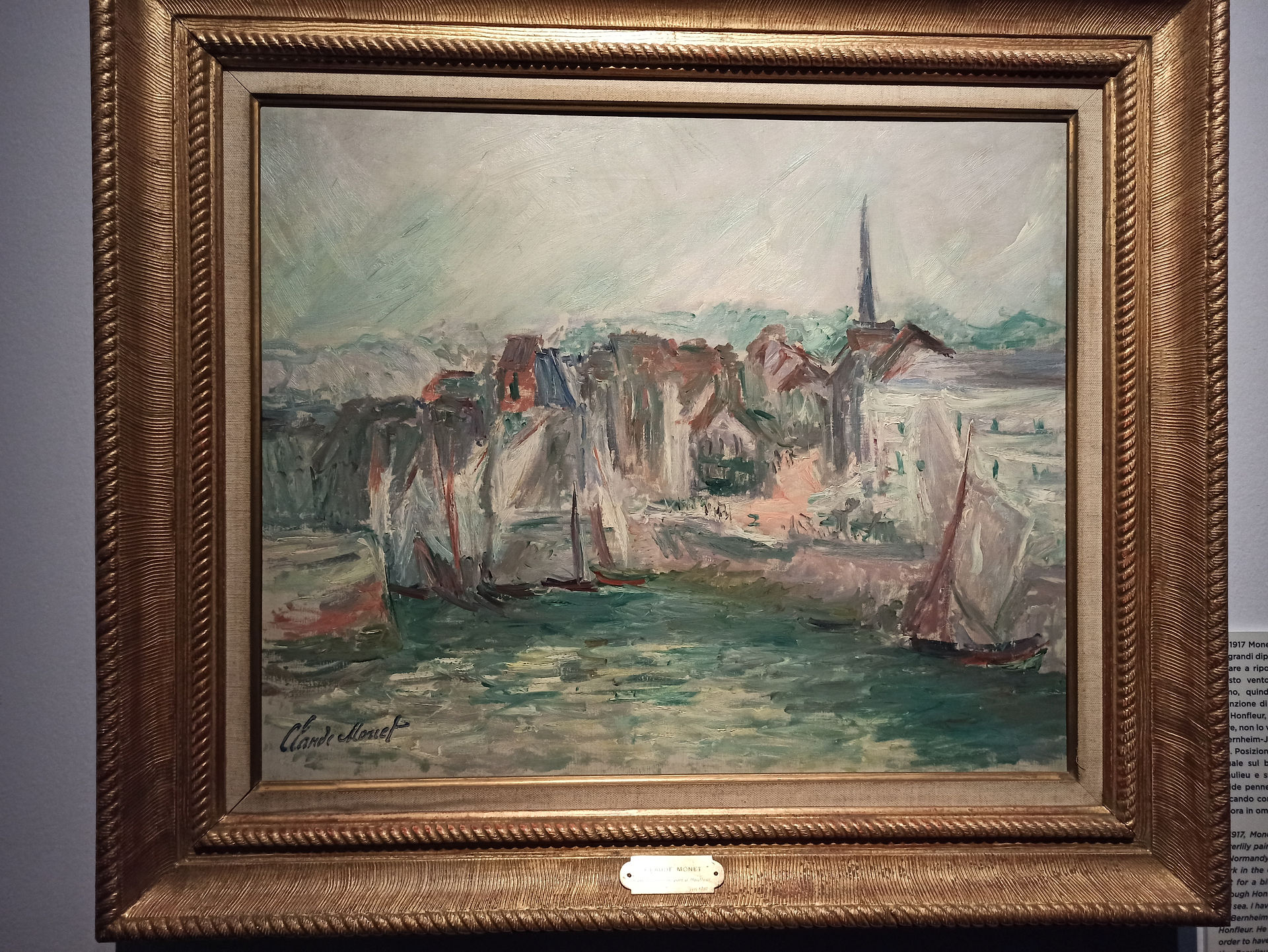 Claude Monet, barche nel porto di Honfleur (1917)
