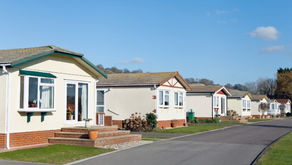 Manufactured homes on a street