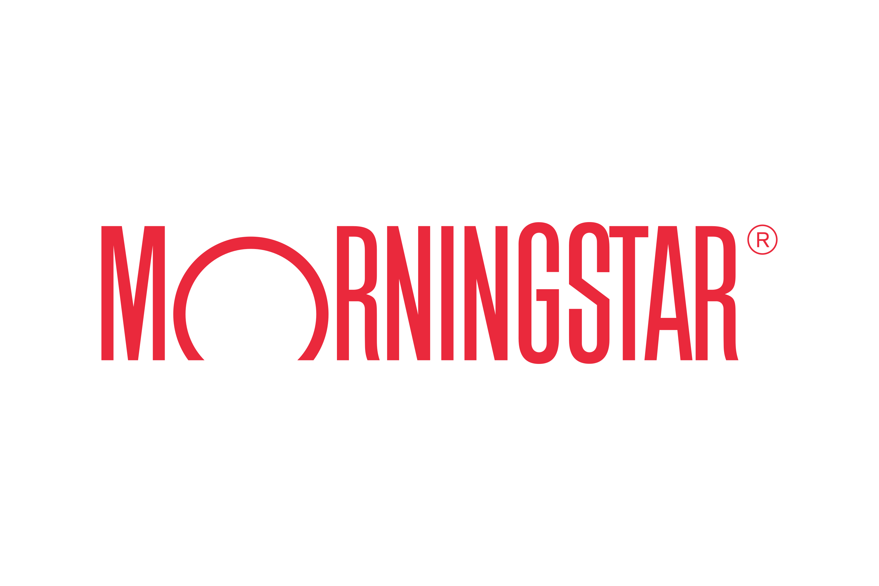 Morningstar logo in red text on a black background