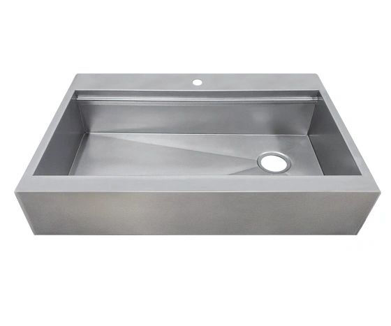 Stainless steel sink with a single bowl, perfect for kitchen use Rachiele.