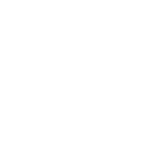 White thumbs up icon on a black background
