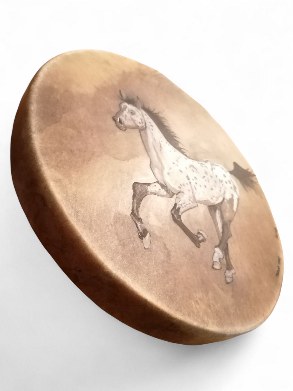 Miniature : Tambour peint Cheval Douglas 40