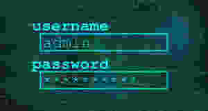 Username and password login screen