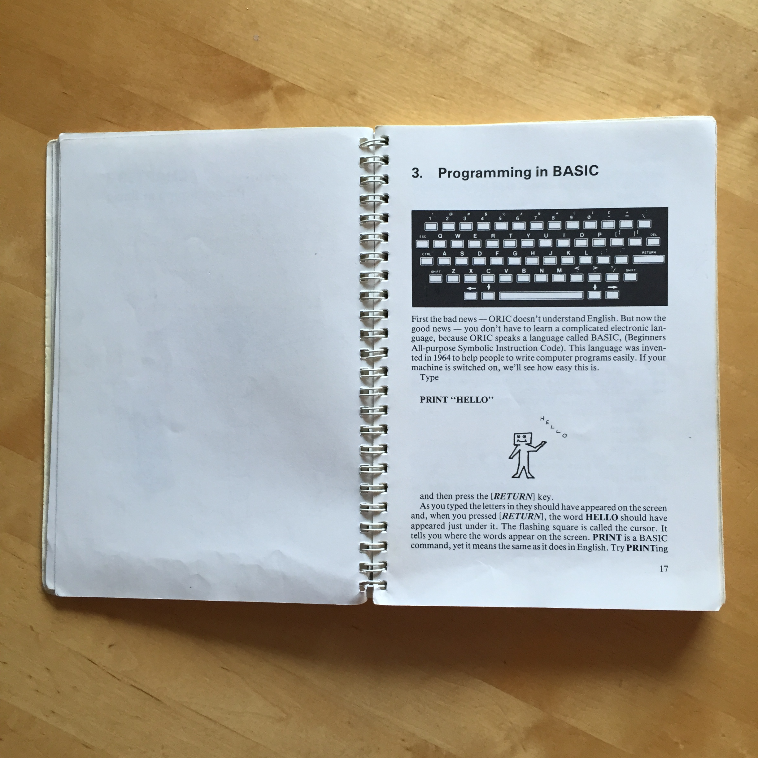 Oric-1 Hello World