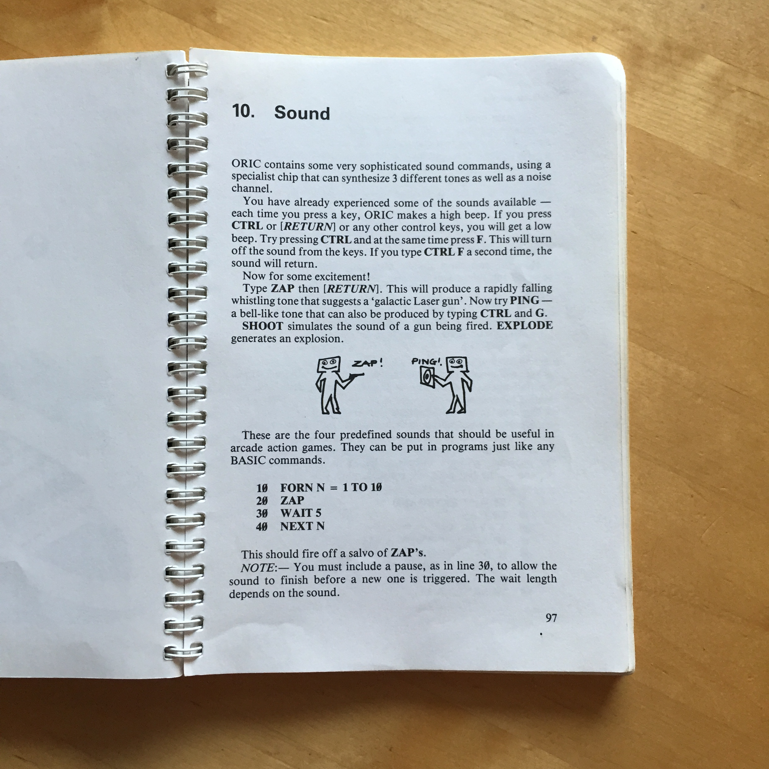Klassiset Oric ääniefektit