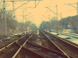 Tory w kierunku Otwocka