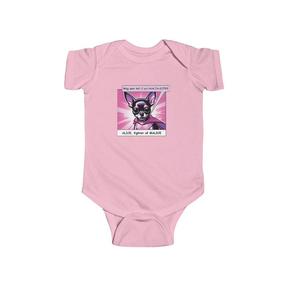 Thumbnail: Wag Your Tail if You Think I'm Cute Infant Fine Jersey Bodysuit