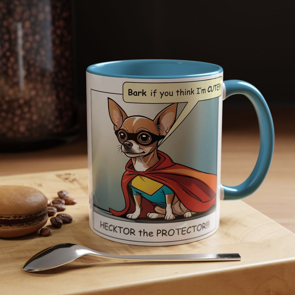 Thumbnail: Bark If You Think I'm Cute Accent Coffee Mug (11, 15oz) - Hecktor