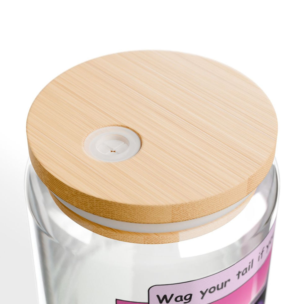 Thumbnail: Wag Your Tail if You Think I'm Cute Sipper Glass, 16oz - Alice