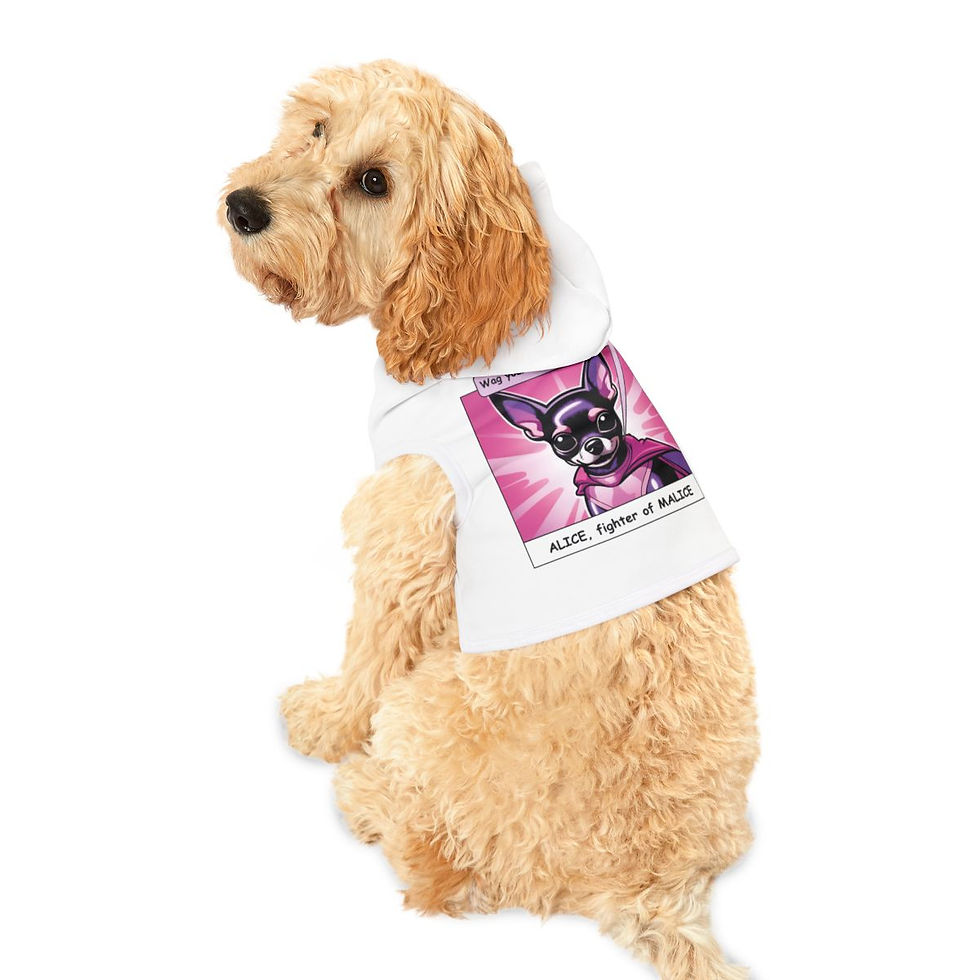 Thumbnail: Wag Your Tail if You Think I'm Cute Pet Hoodie - Alice
