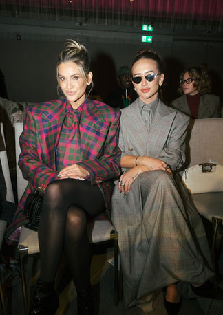 Ashley Roberts from the Pussycat Dolls sitting in the front row of the Helen Anthony fashion show. Event photography by Betka Bulikova.