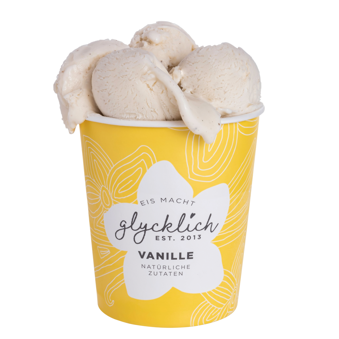 glycklich Eis Vanille