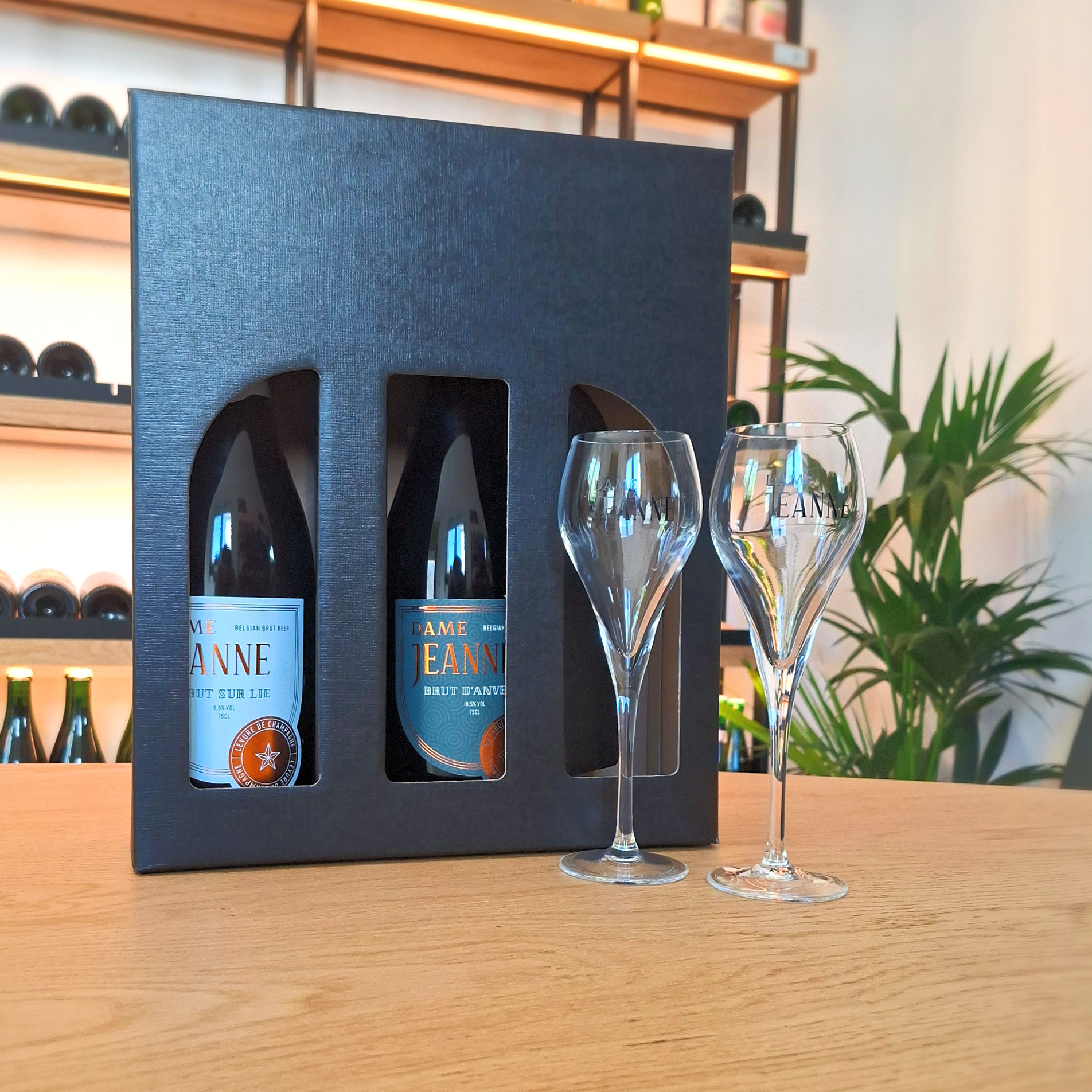 Dame Jeanne Brut Bier Cadeau + 2 glazen