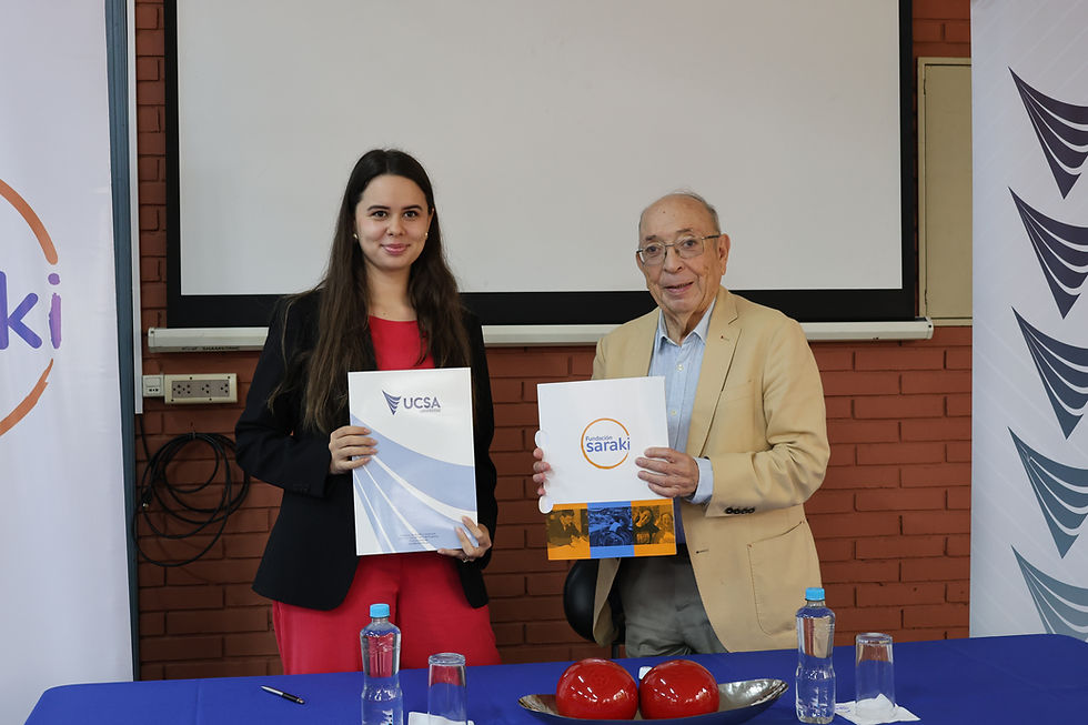 UCSA y Fundación Saraki firman convenio de cooperación interinstitucional
