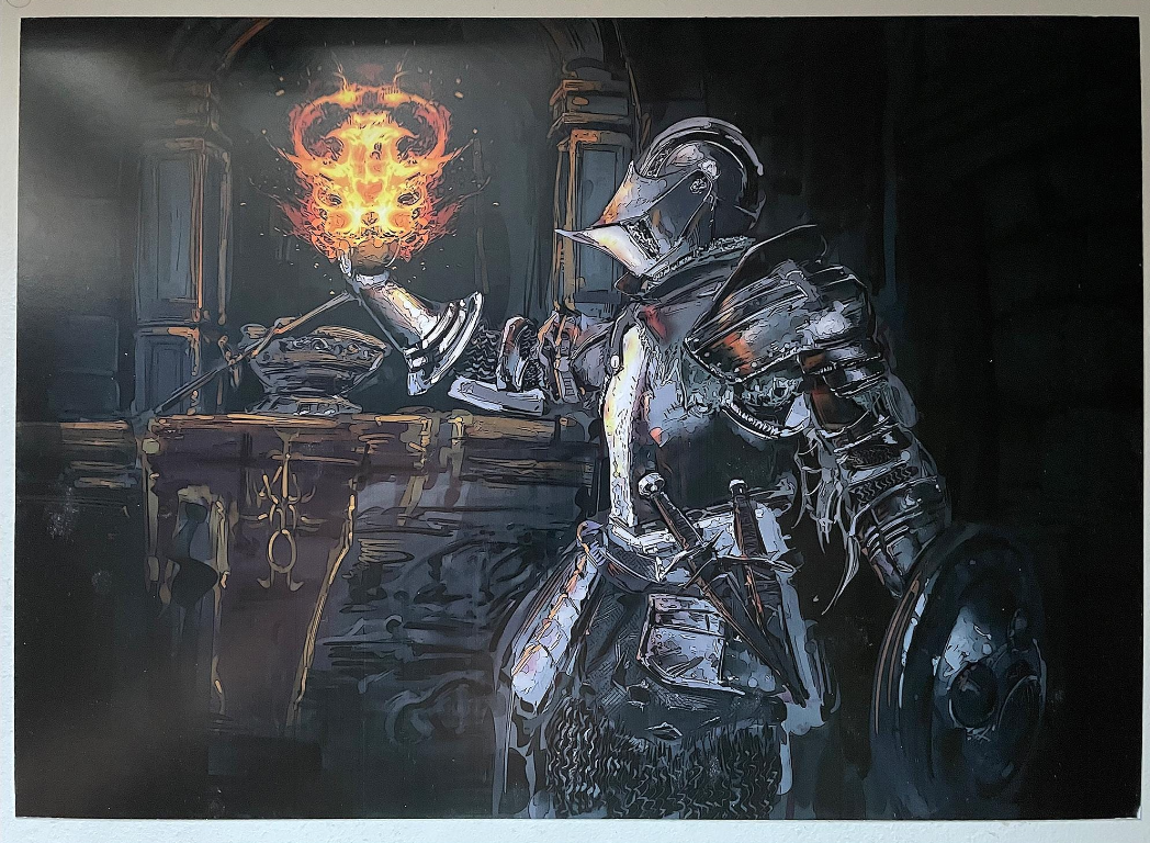 Dark Souls Art Print - Knight Poster A4 Size