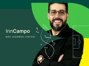 Banner tema copa do mundo 2026 com o perfil do CEO Wilian Bard e a frase: InnCampo, nós jogamos juntos!