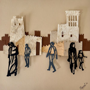 handmade handcut paperart dioramas uaeartist UAE UAEartscene