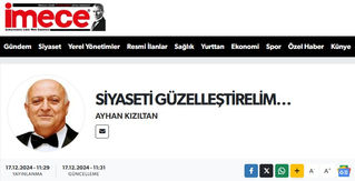 SİYASETİ GÜZELLEŞTİRELİM…