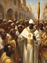 Saint Pope Victor AI generated