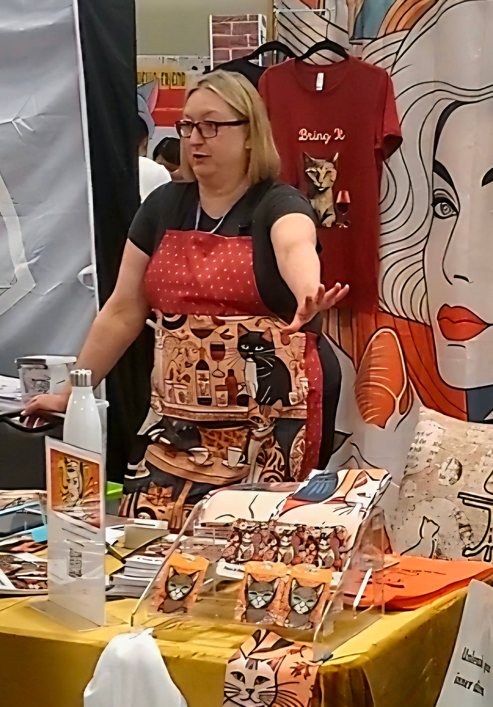 The Comfort Diva booth at POP Cats, Austin 2024.