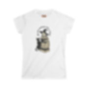 Retro Witch & Black Cat Graphic T-Shirt – Vintage Cat Lover Tee