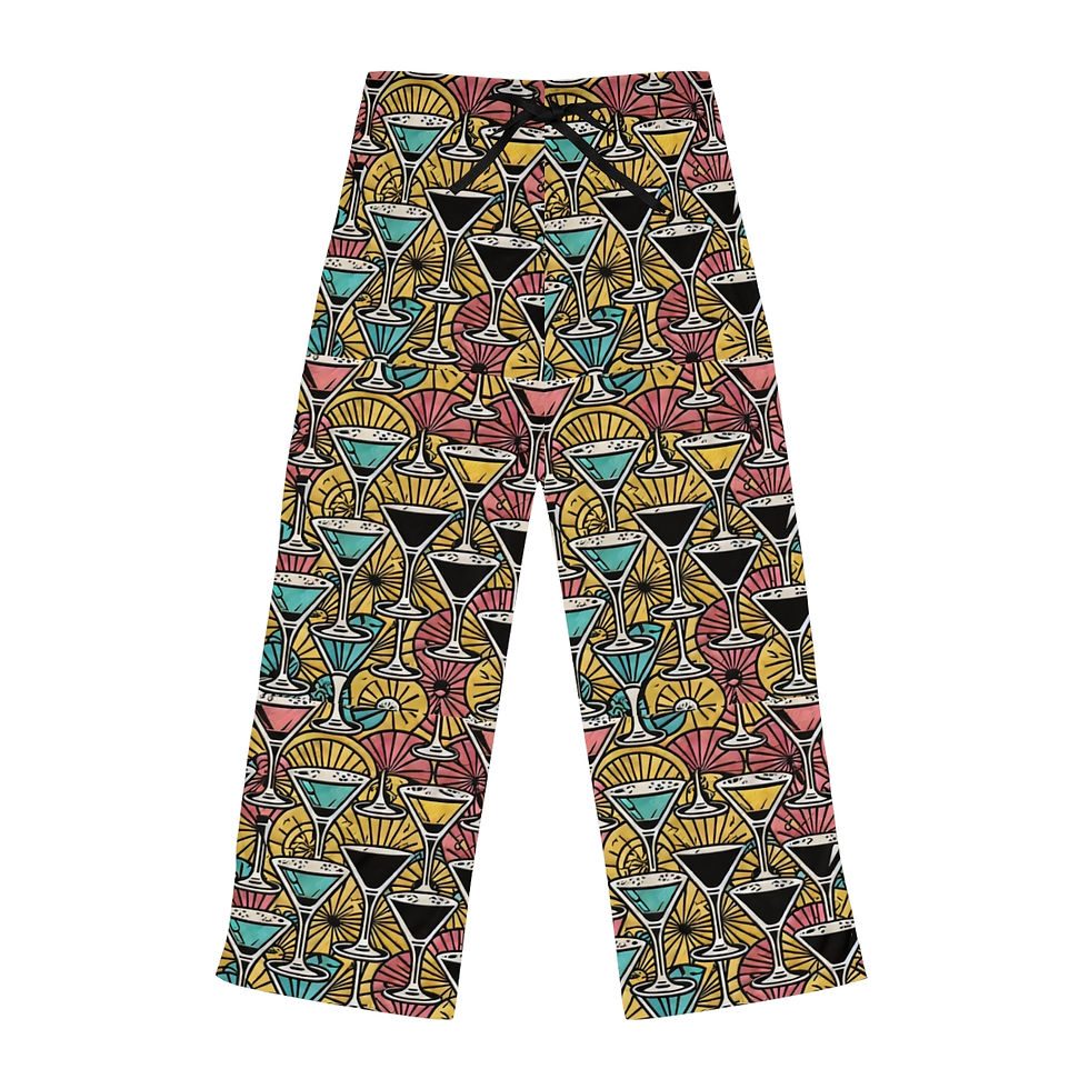 Cosmopolitan party pajama pants front