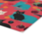 Glass Cutting Board Mid Century Modern Cat Close Up of Thickness of Glass