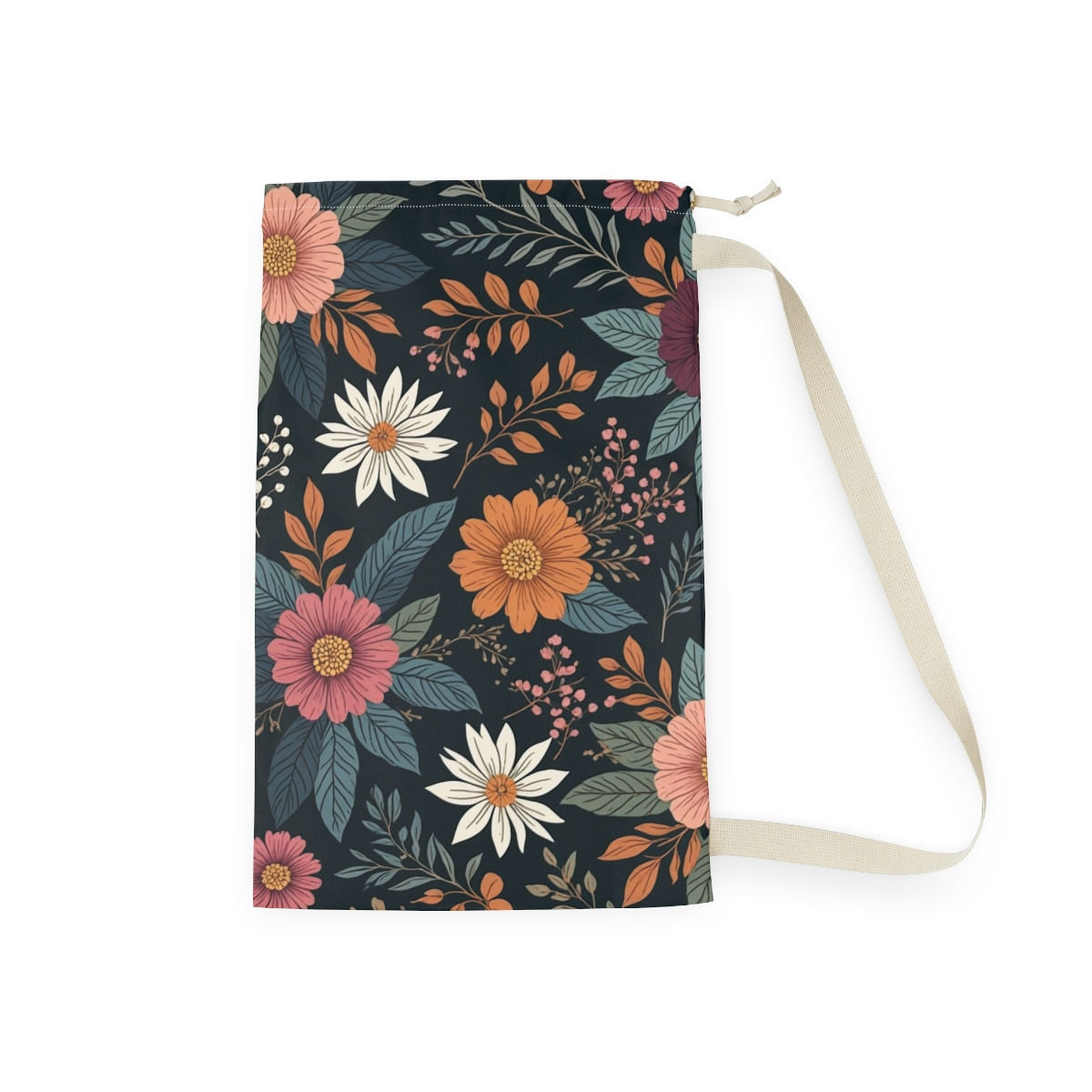 Fall Floral Laundry Bag