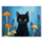 Jigsaw Puzzle with Tin Halloween Black Cat Design Front