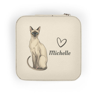 Personalized Siamese Cat Jewelry Box