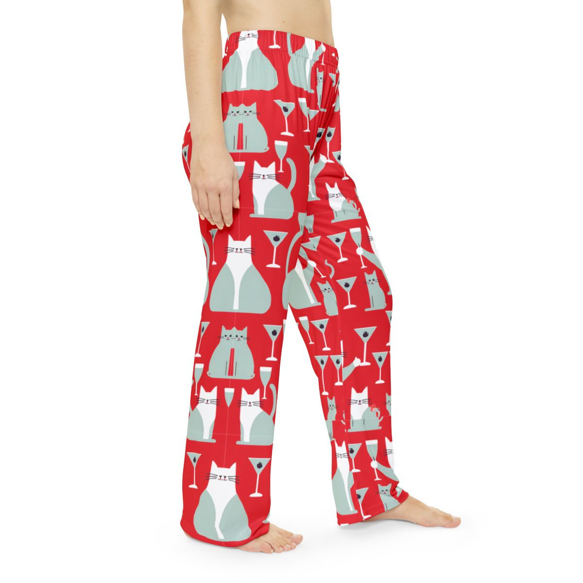 Holiday PJs on person right side