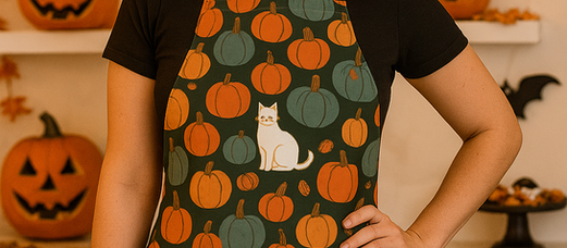 Halloween T-Shirts and Aprons: Festive Fashion and Kitchen Decor for a Spooky Season