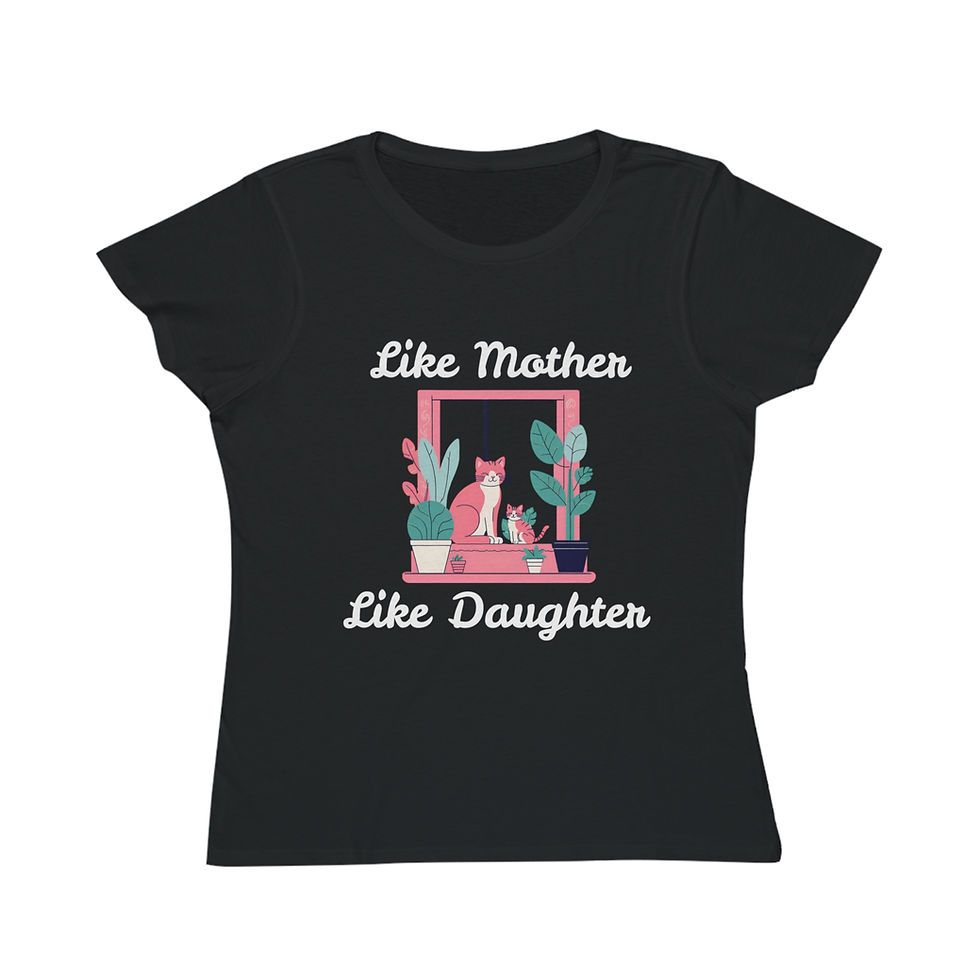 Thumbnail: Black Like Mother Like Daughter T-shirt for Mother's Day