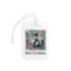 Unique Luggage Tag Bitch I'm Fabulous Cat Tag with Acrylic Tie