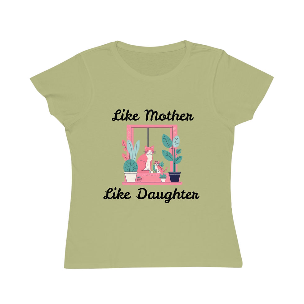 Thumbnail: Green Like Mother Like Daughter T-shirt for Mother's Day