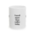 Funny Cat Mug with the slogan "I Need More Than Coffee Today" printed on the front