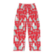 Pajama Pants with Cats and Martini Design