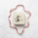 Personalized Travel Jewelry Box with Black and White Cat with Pink Ribbon on White Marble
