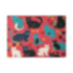 Glass Cutting Board Mid Century Modern Cat