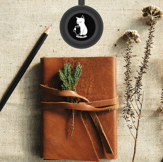 Wireless Charger Next to Journal