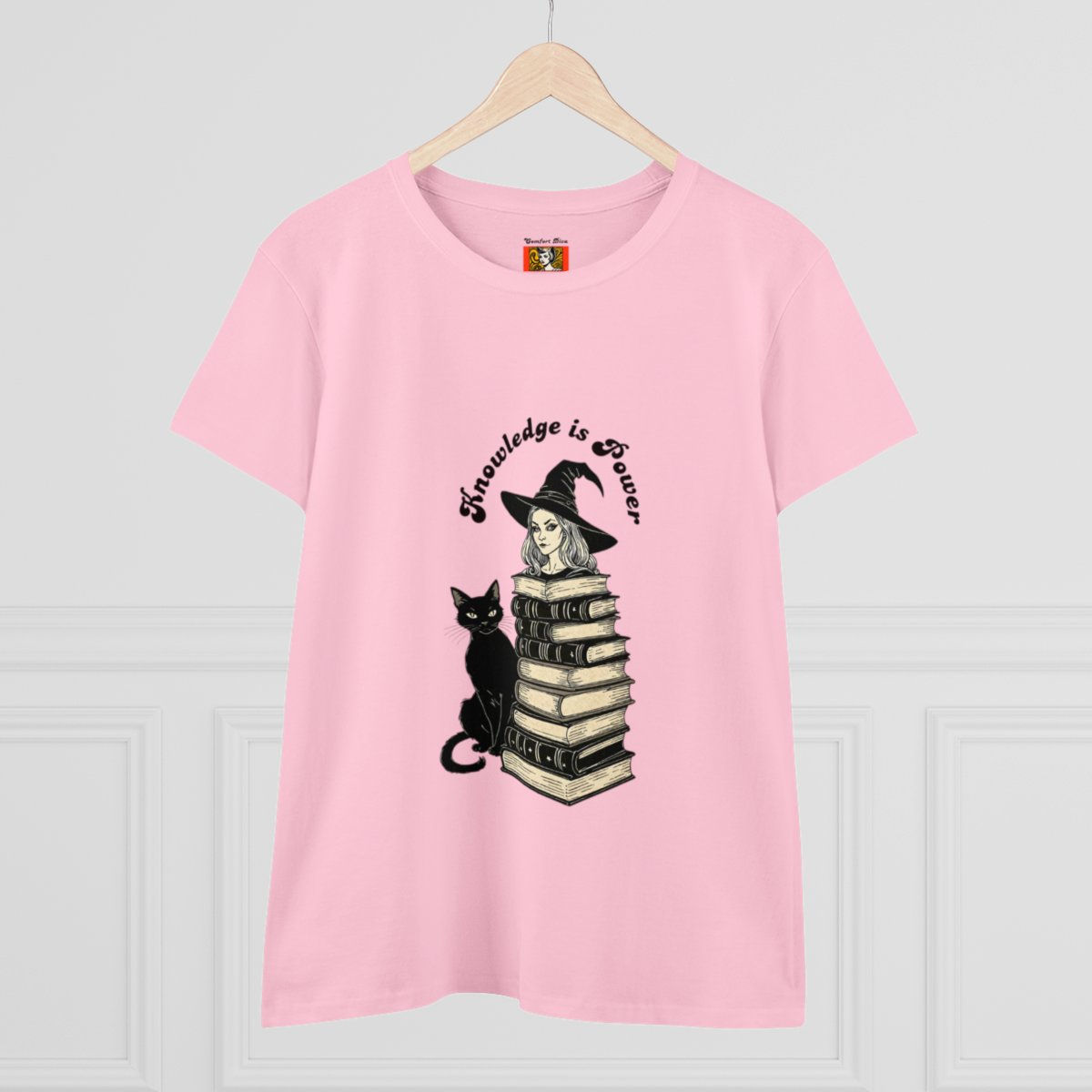 Light Pink Halloween T-Shirt on hanger for Pinkoween