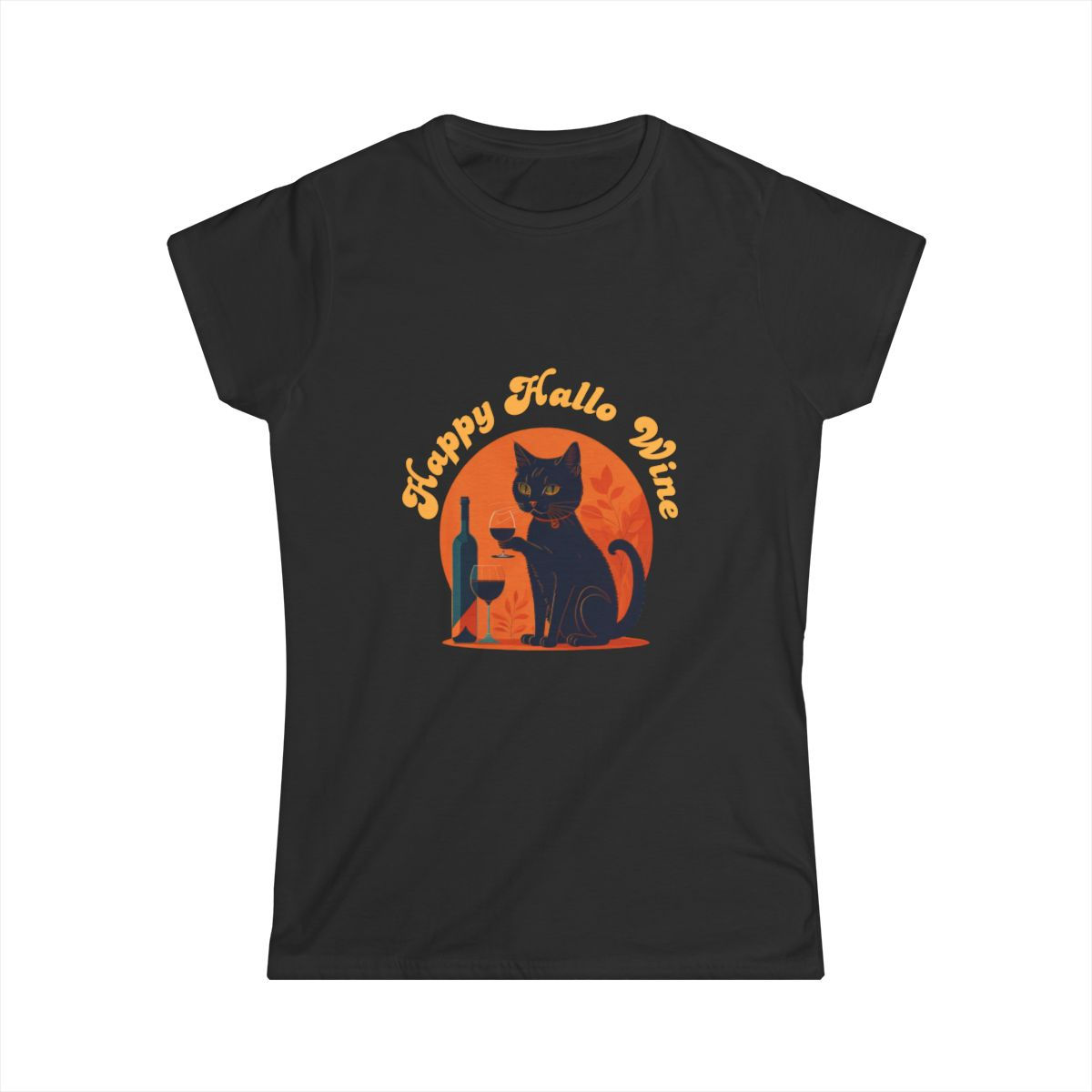 Happy Hallo Wine T-Shirt Front